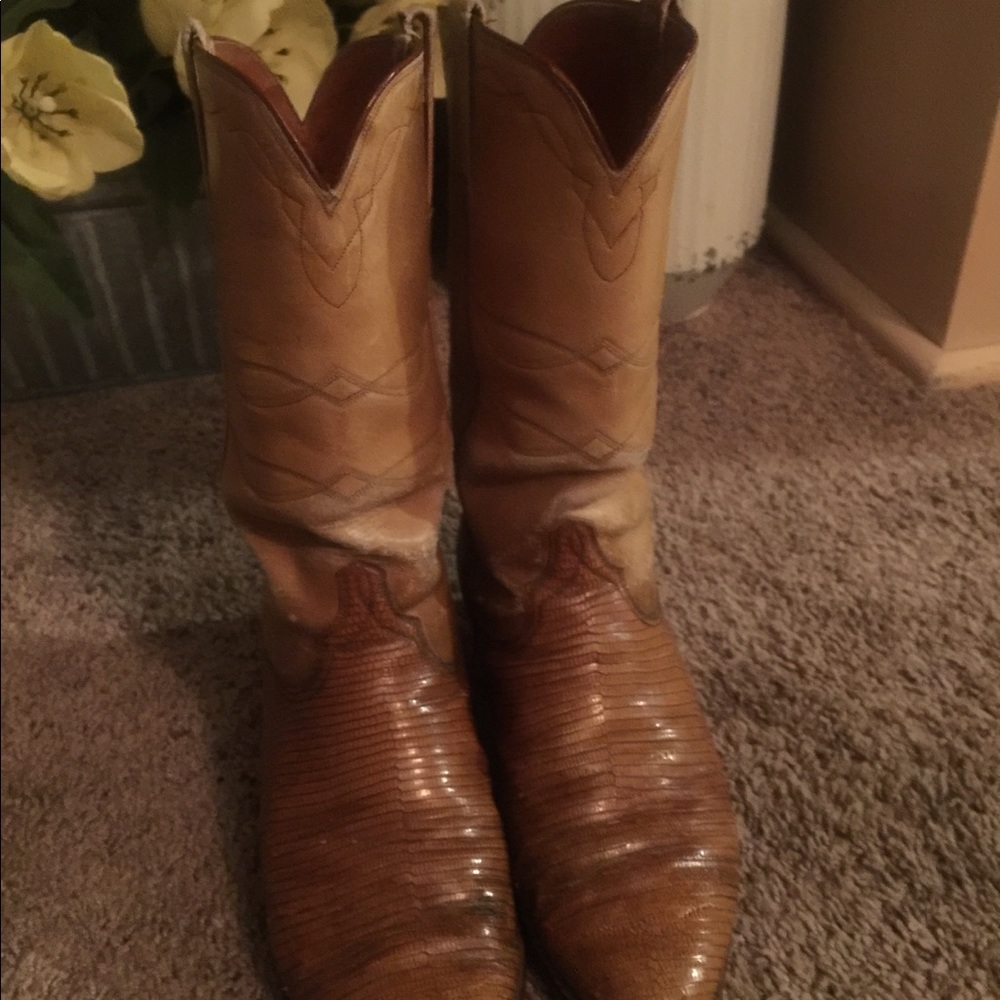 Lucchese lizard skin boots